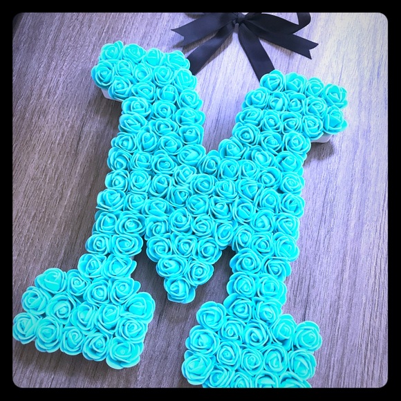 Tiffany Rose Wall Deco Letter - Picture 1 of 4